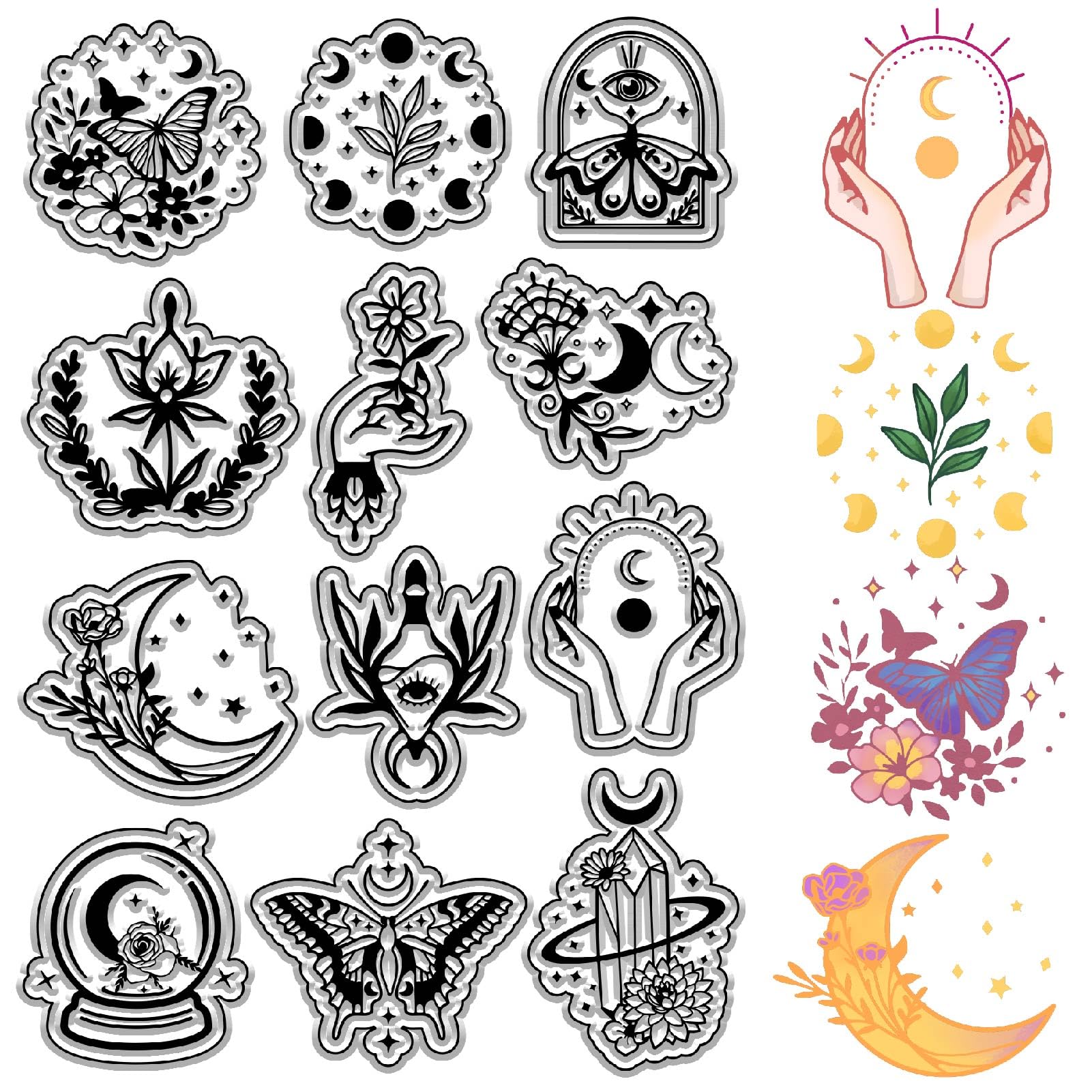 CRASPIRE Divinatory Elements Clear Stamps Magic
