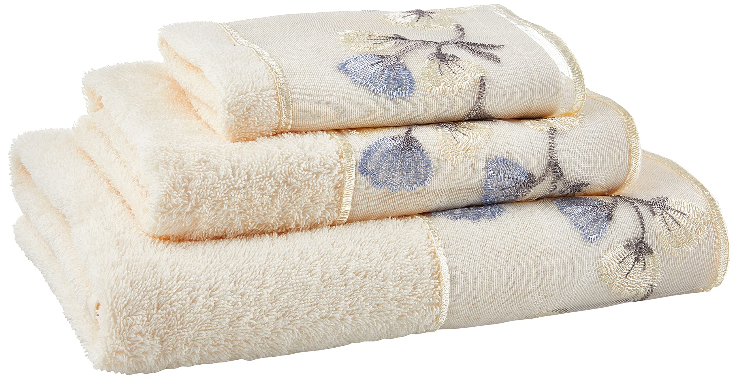 Popular Bath Capri Collection, Cotton, Beige, Towel Set