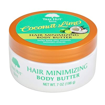 Tree Hut bare Hair Minimizing Body Butter, 7oz, Essentials for Soft, Smooth, Bare Skin