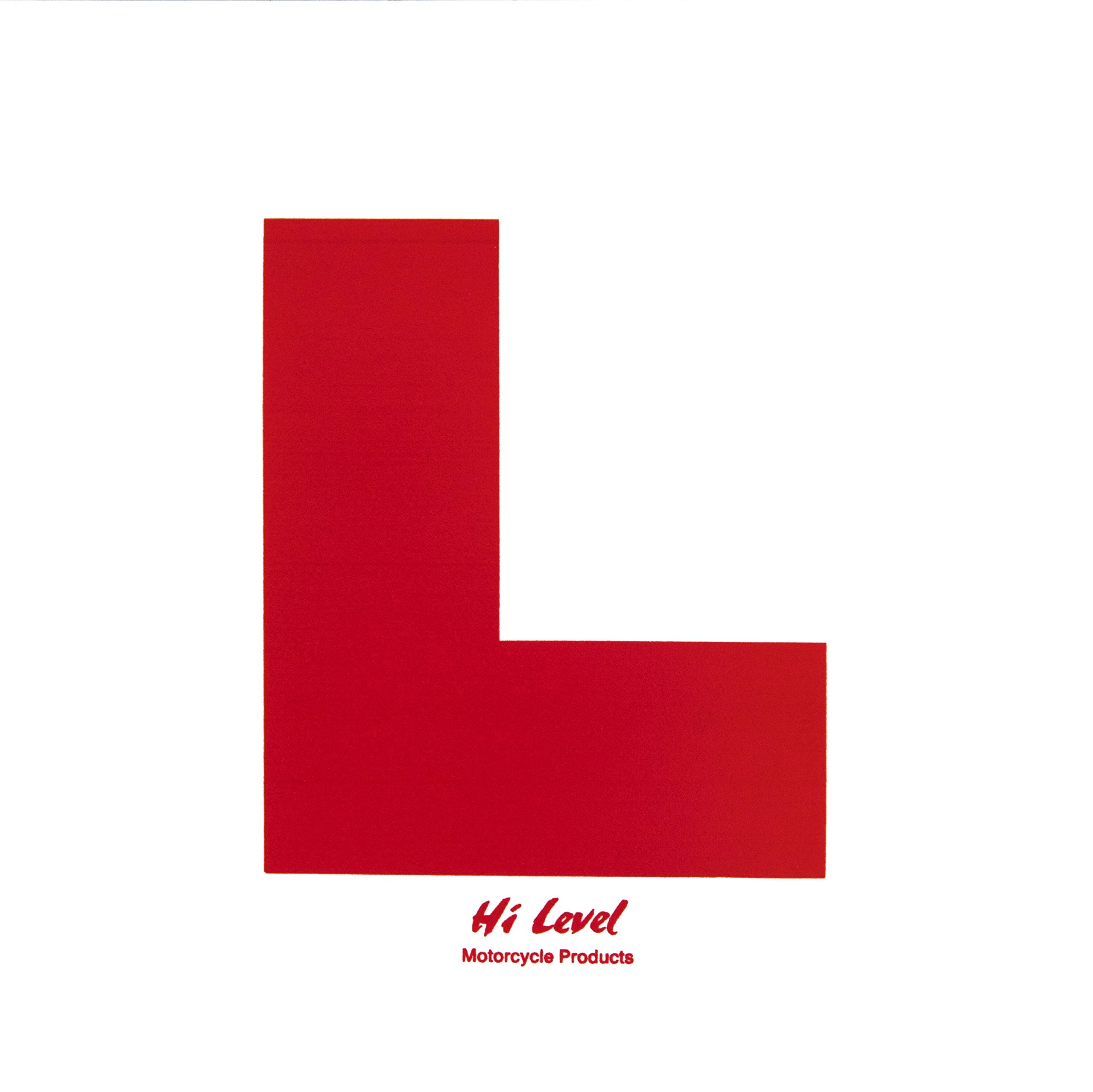 Hi Level Stick-On L Plates - Pack of 20 - Durable, Easy-to-Apply Learner Plates for Motorcycles, Scooters & Cars
