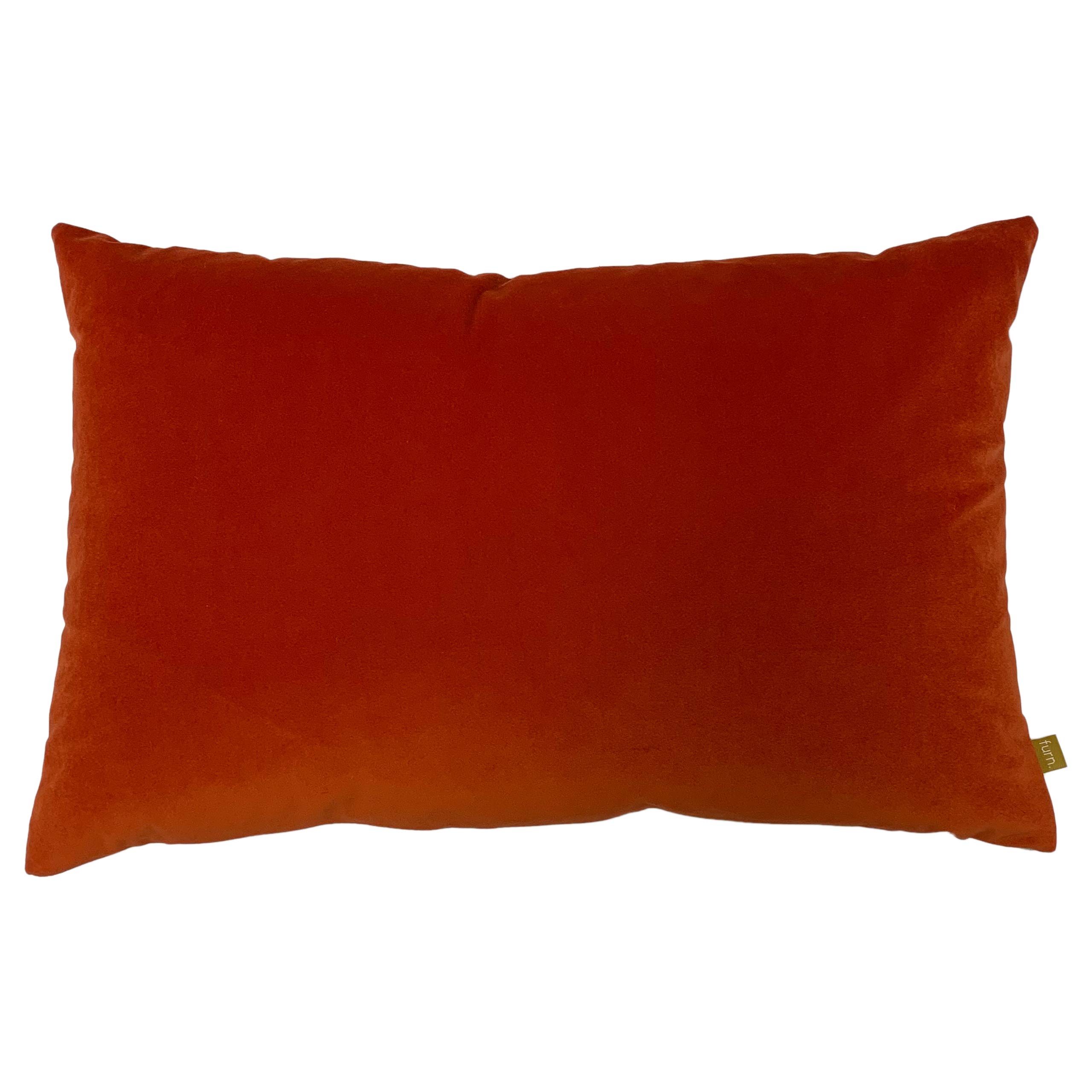 furn. Contra Polyester Filled Cushion, Tangerine, 40 x 60cm