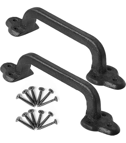 Aazon.co: Barn Door Handles - Gate Pulls for Wooden Fences Shed
