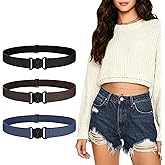 JASGOOD 3/4/5/6 Pack Women Adjustable Crop Top Band Sweater Tuck Band Invisible Strap Belts Elastic Belt For Shirts