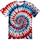 Kids Tie Dye T-Shirt,Children Hippies Senior Tie Dye Tee Tshirt for Boys Girls