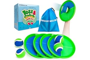 EVERICH TOY EVERICH Upgraded Toss and Catch Ball Game Set, Outdoor Games for Kids Toys, Stocking Stuffers for Family Games, Beach Pool Yard Christmas Toys Birthday Gifts for Boys Girls 3 4 5 6 7 8-12 Years Old