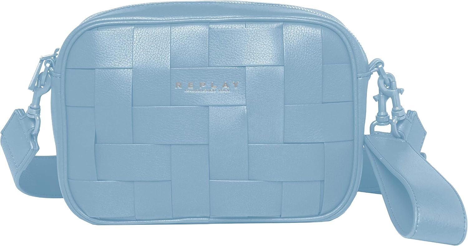Replay Women's Fw3104 Shoulder Bag, 474 Cobalt Grey, UNIC