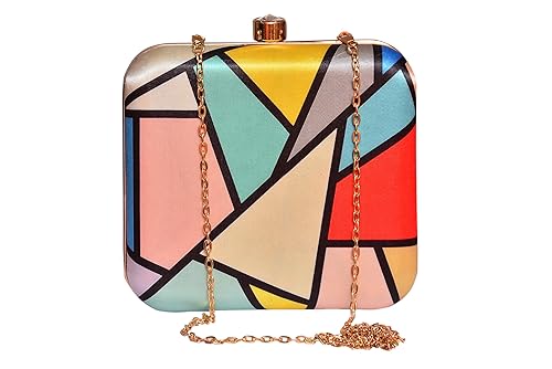 Sugarcrush women party wear Hand Box clutch purse with Detachable Sling Must Buy For Girls and Women