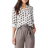 NIC+ZOE Womens Clover Stamp Shirt