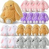 Arrowbash 20 Pcs 13.5 Inch Plush Easter Bunny Stuffed Animal 5 Colors Cute Stuffed Bunny Soft Stuff Rabbit Plush Toy Easter Stuff Bunnys Gift for Kids Boys Girls Easters Party Favor