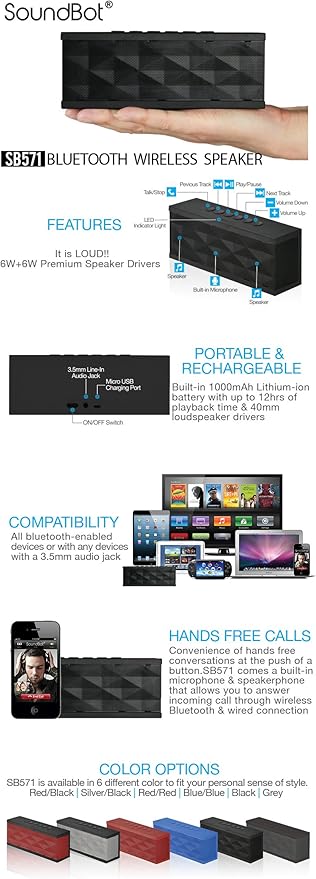 soundbot sb571 battery price