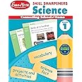 Evan-Moor Skill Sharpeners Science Workbook, Grade 1, Physical, Life, and Earth Science, Songs, Activities, Space, Animals and Eggs, Plants, Habitats, Recycling, Weather, Technology, Homeschool