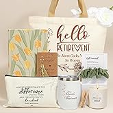 pengtai Retirement Gift for Woman 2025, Elegant Retirement Gift Set for Women Coworker Teacher Nurse Boss, Retired Gifts with Embroidered Journal, Stainless Steel Tumbler, Tote Bag
