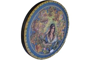 SALA MUZIK Persian Painting Daf, Deff, Def, Erbane, Bendir With Soft Case NDR-155