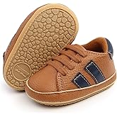 RVROVIC Baby Boys Girls Anti-Slip Sneakers Soft Ankle Boots Toddler First Walkers Newborn Crib Shoes