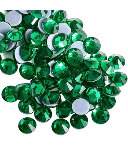 IHC Crystals Peridot Green Flatback Rhinestones – 144pc, 5mm (20ss), Austrian Crystal, Round Shape