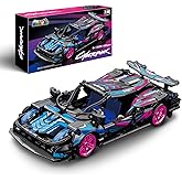 Nueris 1:18 Technic Super Sports Cars Model Sets - 426 PCS Cyberpunk MOC Building Block Car Raceing Engineering Toys - Gift Idea for Adults Boys Girls for Play and Display Collection