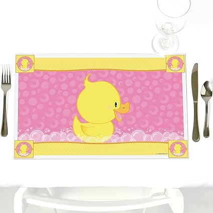 Amazon Com Pink Ducky Ducks Party Table Decorations Girl Baby