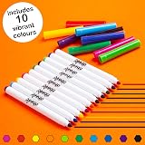 abeec 50 Felt Tip Pens – Assorted Colour Set for Kids 3+ in Box view 6