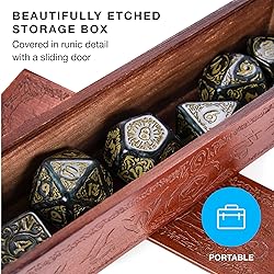 Wiz Dice Titan Dice - Polyhedral Large Dice Set for