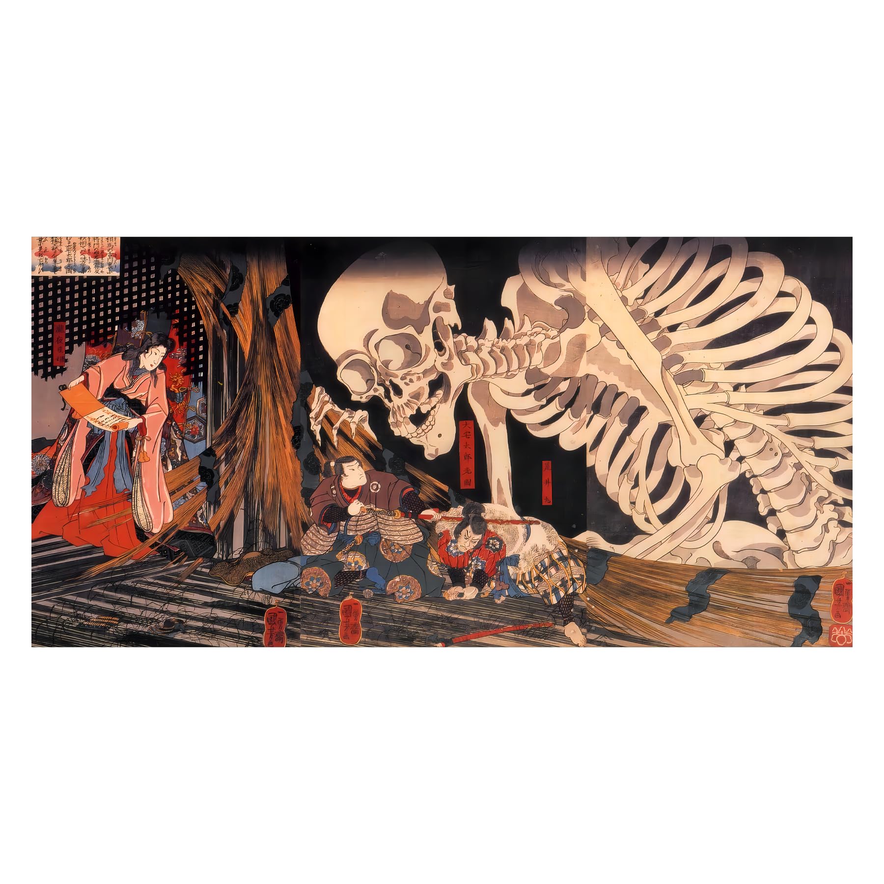 Utagawa Kuniyoshi Canvas Wall Art Witch Takiyasha
