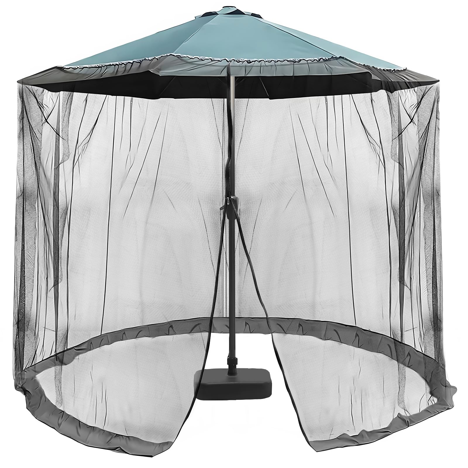 lalago LALAGO Mosquito Net for Parasols, 335 x 240 cm Umbrella Mosquito Net Patio Umbrella Net