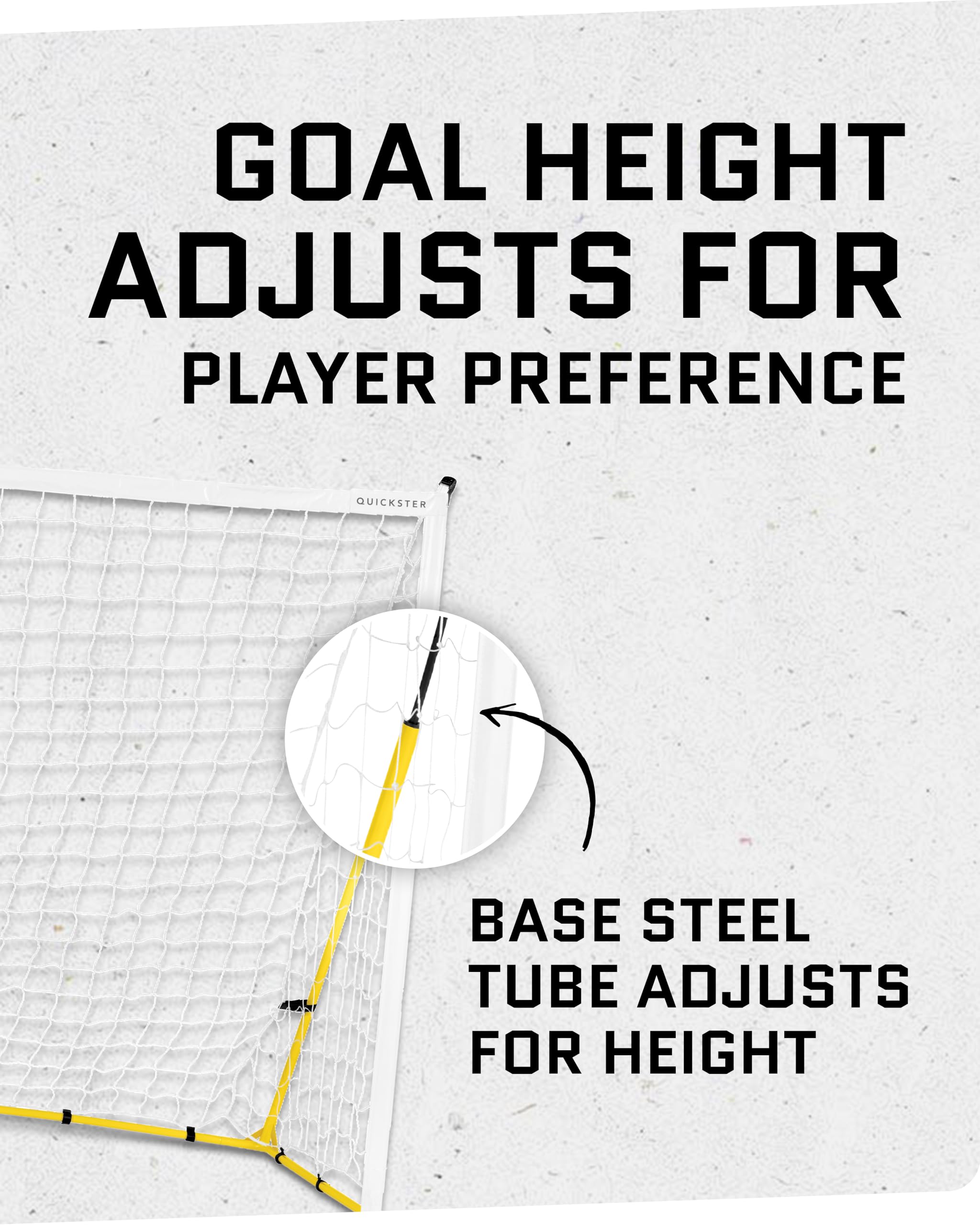 SKLZ Quickster Fußballtor, Unisex, SC-QSG064-002-01, schwarz/gelb, 6' x 4' 5