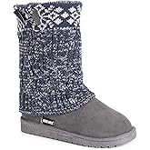 MUK LUKS Womens Cheryl Faux Suede Pull On Winter & Snow Boots