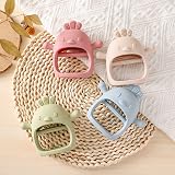 Dzpuhuojz 2 Pack Teething Toys for Baby Teething Mitten Silicone 0-6 Months view 4