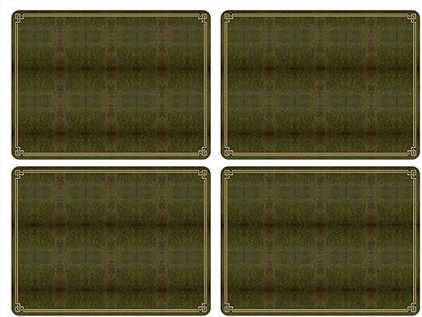 Amazon Com Pimpernel Cork Backed Hardboard Shagreen Leather Print Placemats Home Kitchen