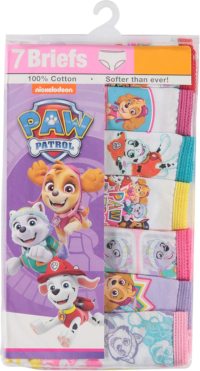 Nickelodeon Paw Patrol - 7 Pack Girls Underwear Briefs: Clothing