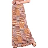 Popana Long maxi skirts for women – High Waisted Flowy Long Skirt for Women, Casual A-Line Plus Size Maxi Skirt