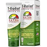T-Relief Extra Strength Arthritis Cream Arnica +12 Pain Relieving Natural Medicines Help Soothe Soreness Stiffness Aches & Pains in Joints Naturally - 3 oz