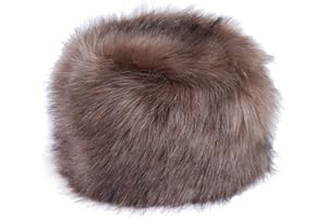 OLD DIRD Old Dlrd Russian Hat,Winter Faux Fur Hats for Women,Warm Russian Cossack Style Hat for Ladies