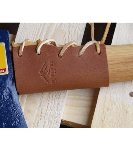 Wisemen Trading Large Overstrike Axe Guard – Brown Handle Protector For Splitting Mauls & Axes