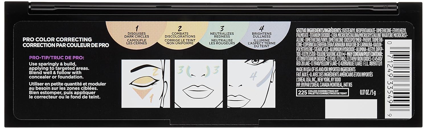 L'Oreal Paris Cosmetics Infallible Total Cover Color Correcting Kit : Beauty