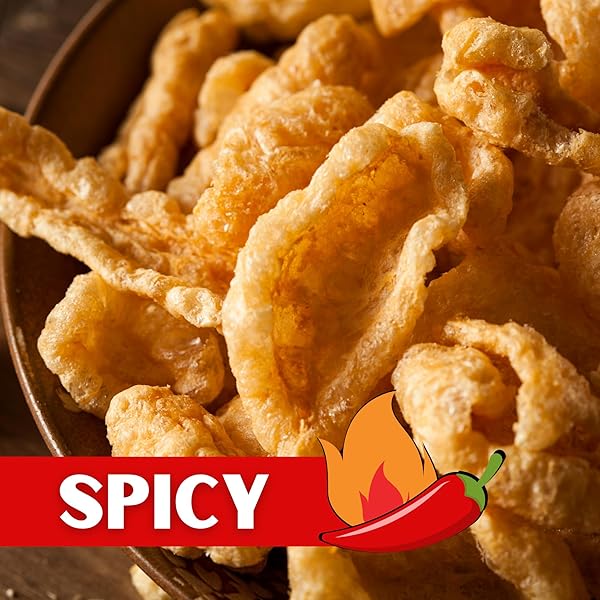 LOWREY’S BACON CURLS MICROWAVE PORK RINDS (CHICHARRONES), HOT AND SPICY, 1.75 OUNCE (PACK OF 6)