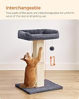 Feandrea Cat Scratching Post with Plush Perch 40x30 cm, 71 cm Tall view 4