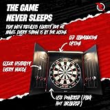 Ruthless Home Darts Centre LED Light Cabinet Dartboard 2 Darts USB view 4