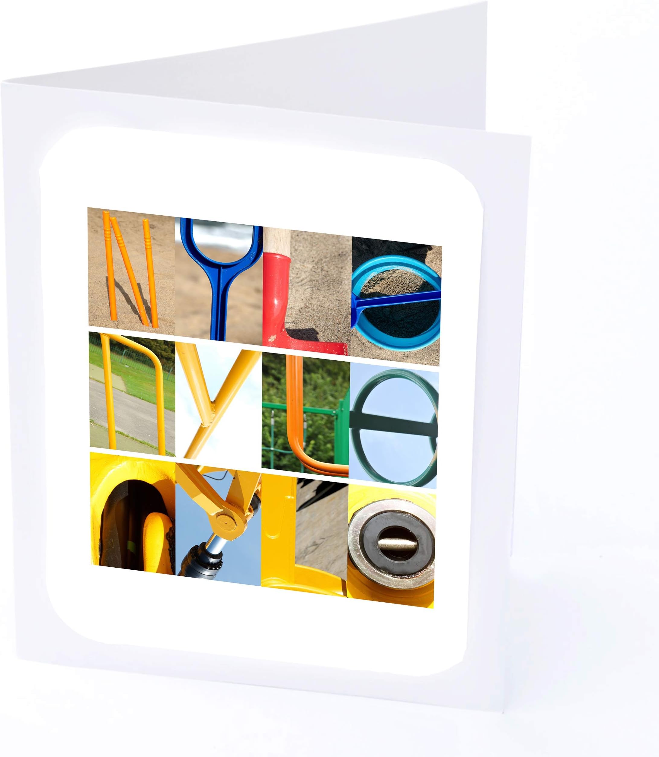 Personalised Cards NYLE Boys 7x5 Photo Greeting Card K Z names