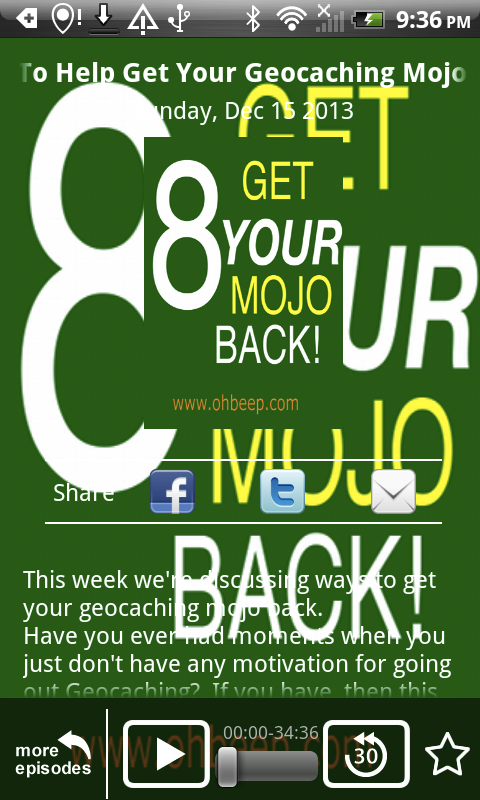 Oh Beep! Geocaching