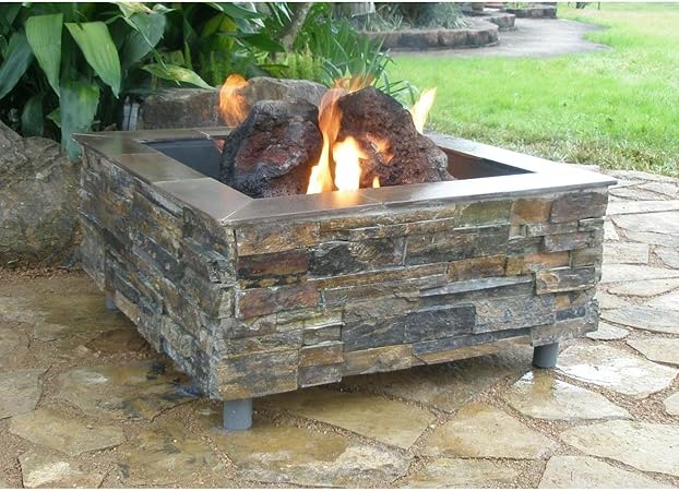 Amazon Com Firescapes The Virginian Square Propane Fire Pit