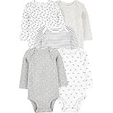 Simple Joys by Carter's Unisex Baby 5-pack Long-sleeve Bodysuit