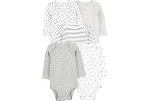 Simple Joys by Carter's unisex-baby Long-sleeve Bodysuit Pack of 5Undershirt