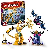 LEGO NINJAGO Arin’s Battle Mech, Ninja Toy Set for Kids with Arin Ninja Minifigure and Katana Sword Accessory, Gift Idea for Boys and Girls Aged 4 Years Old and Up, 71804 LEGO NINJAGO Arin’s Battle Mech, Ninja Toy Set for Kids with Arin Ninja Minifigure and Katana Sword Accessory, Gift Idea for Boys and Girls Aged 4 Years Old and Up, 71804