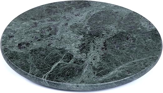 Amazon Com Creative Home Natural Green Marble 8 Inches Round Trivet Cheese Board Diameter Kitchen Dining