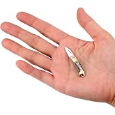 Miniature Gadgets Pocket Knife, Eastern Delights EDC Ultra Smallest Multifunction Cutting Blade Tool (Black Shell Handle)