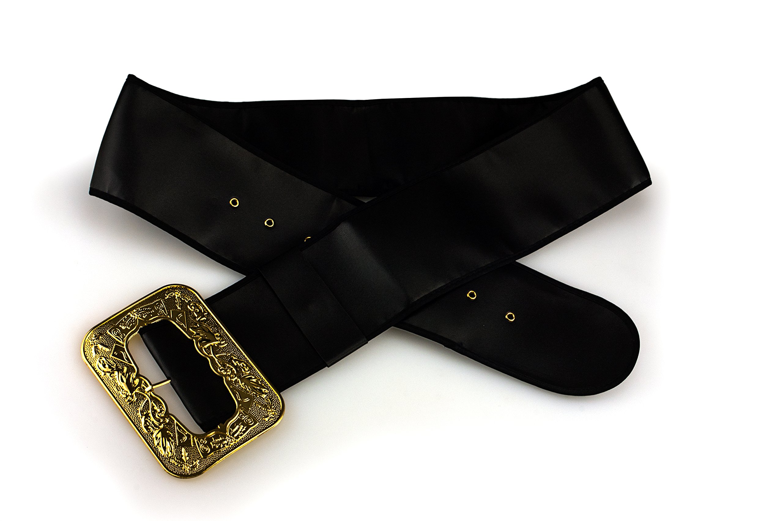 Leatherette Santa Belt Adult Costume Black | eBay