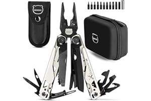 MIAOKE Multitool 23 in 1 with Premium Gift Box, Screwdrivers, Saw, Bottle Opener, Pliers Camping Kinfe Cool Gadgets for Men, 