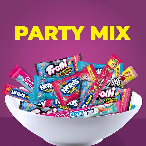NERDS, SWEETARTS, TROLLI AND LAFFY TAFFY PARTY MIX CANDY