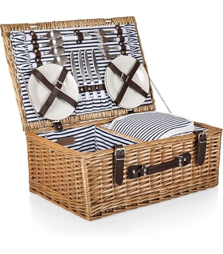 Amazon.com: Picnic TME Belmont Picnic Basket for 4, Insulated
